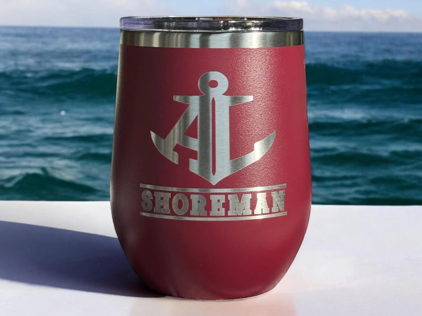 Personalized Avon Lake Teacher Wine Tumbler: Laser Engraved Stainless Steel