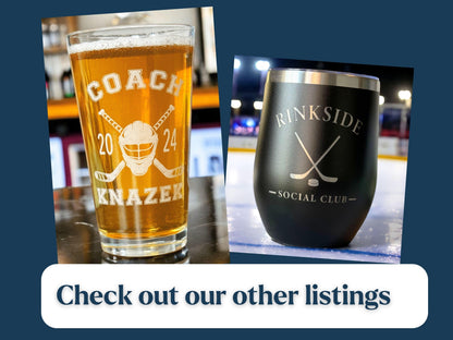 North Olmsted Hockey Club Tumbler: Custom Team Colors 20oz Travel Mug