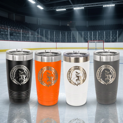 North Olmsted Hockey Club Tumbler: Custom Team Colors 20oz Travel Mug