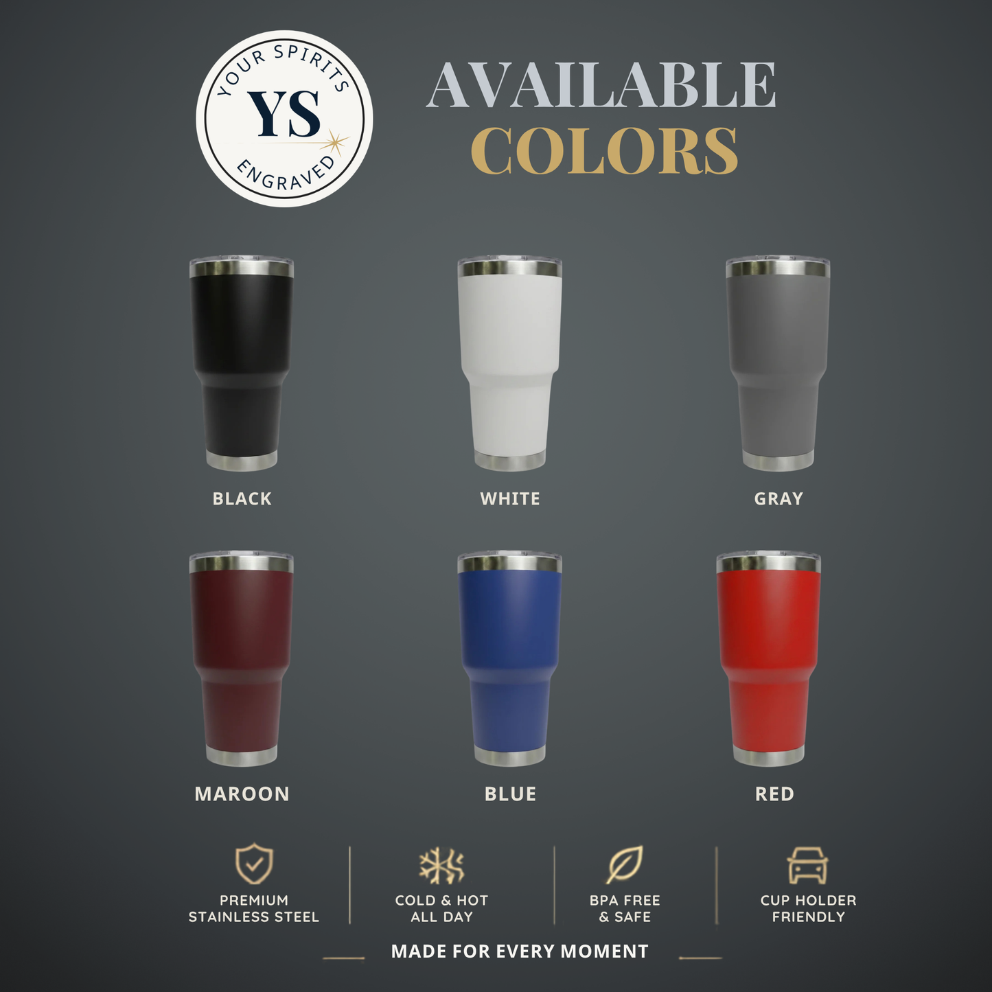 Branded Engraved Tumblers with Company Logo | Custom Business Gifts