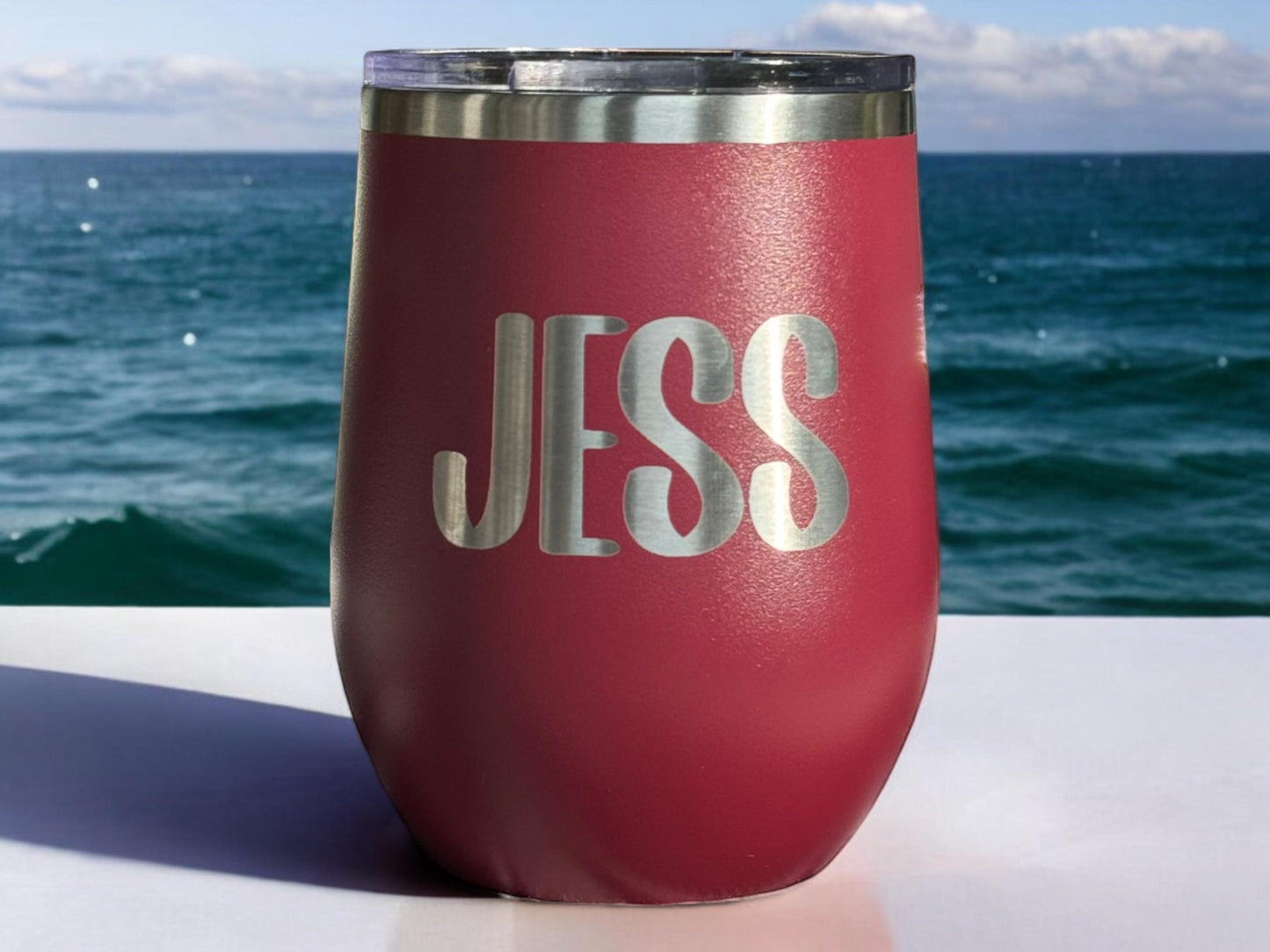 Personalized Avon Lake Teacher Wine Tumbler: Laser Engraved Stainless Steel