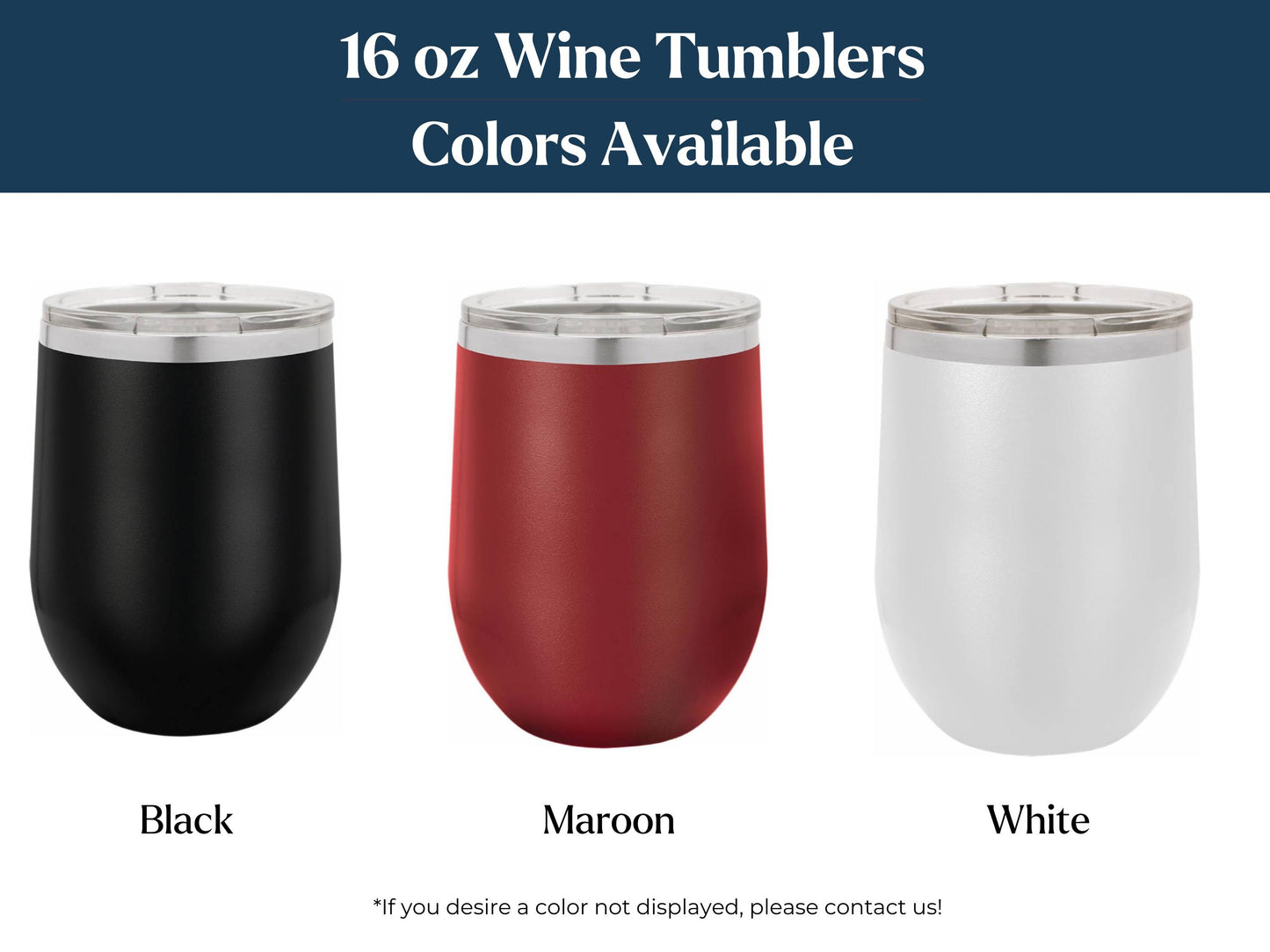 Personalized Avon Lake Teacher Wine Tumbler: Laser Engraved Stainless Steel